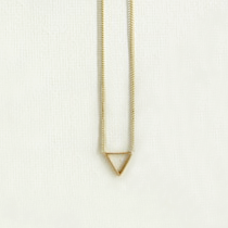 ゴールドネックレス三角モチーフ