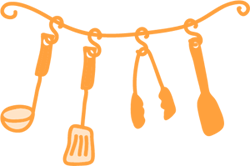 動くキッチンツール