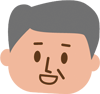 お爺さんの顔イラスト